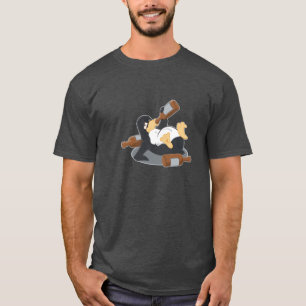 大酒を飲むペンギン Tシャツ