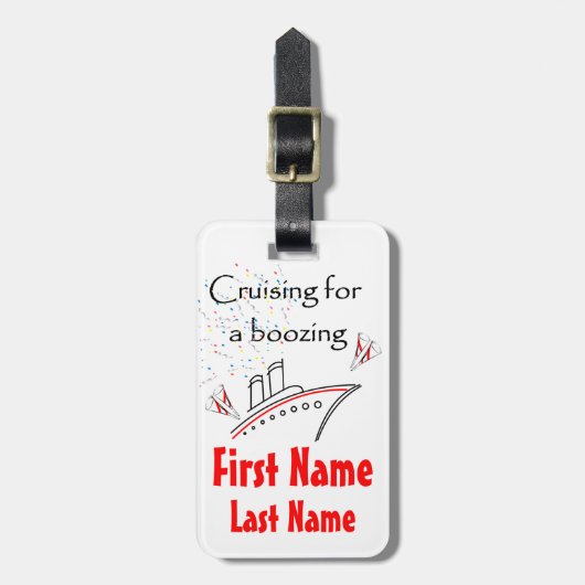 大酒を飲む荷物のラベルのための巡航 ラゲッジタグ (正面縦)