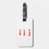 大酒を飲む荷物のラベルのための巡航 ラゲッジタグ (裏面縦)