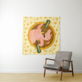 大酒を飲む タペストリー (インサイチュ(横))