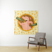 大酒を飲む タペストリー (インサイチュ)