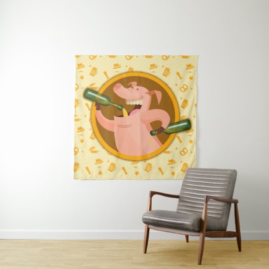 大酒を飲む タペストリー (インサイチュ)