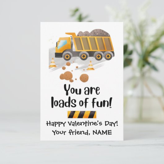 大量のおもしろい建築クラスのバレンタインカード サンキューカード (スタンド正面)