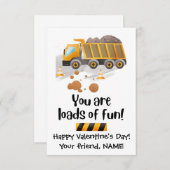 大量のおもしろい建築クラスのバレンタインカード サンキューカード (正面/裏面)