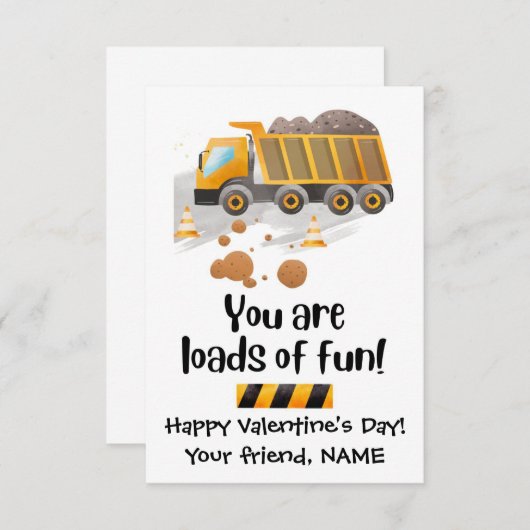 大量のおもしろい建築クラスのバレンタインカード サンキューカード (正面/裏面)