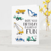 大量のおもしろい建築誕生日カード カード (黄色い花)