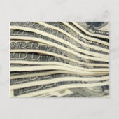 大量のお金 ポストカード (正面)