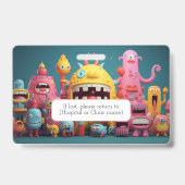 大量のカラフルモンスター バッジ (裏面)