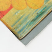 大量のカラフルヴィンテージ缶が表示される フリースブランケット (角)