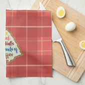 大量のコーヒーでホールをデッキ化 キッチンタオル (四つ折り)