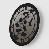 大量のネズミ ラージ壁時計 (傾斜)