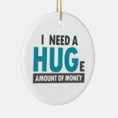 大量のハグおもしろいオフィスの同僚が必要だ セラミックオーナメント (右)