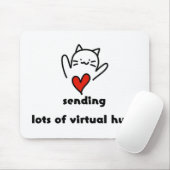 大量の仮想ハグの送信 マウスパッド (マウス)