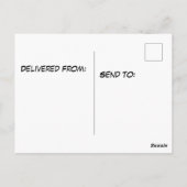 大量の大きなドーナツ ポストカード (裏面)