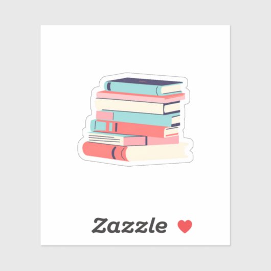 大量の本 シール (シート)