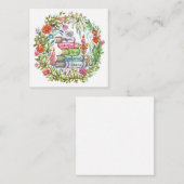 大量の本 ノートカード (正面/裏面)