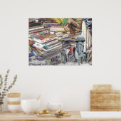 大量の本 ポスター (キッチン)