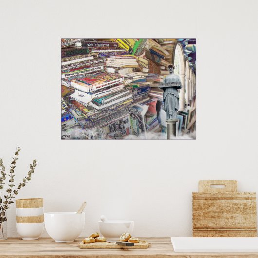 大量の本 ポスター (キッチン)