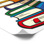 大量の本 ポスター (角)