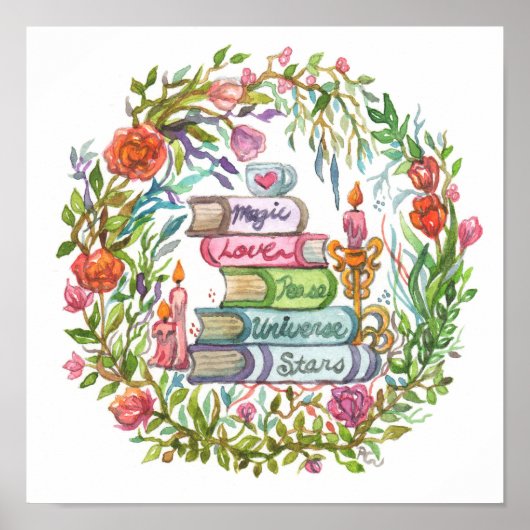 大量の本 ポスター (正面)