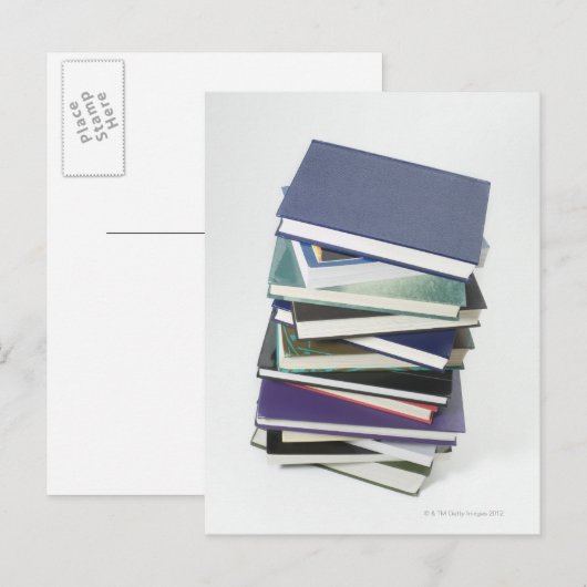 大量の本 ポストカード (正面/裏面)