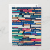 大量の本 ポストカード (正面/裏面)