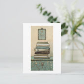 大量の本 ポストカード (スタンド正面)