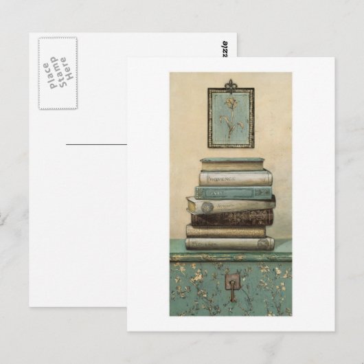 大量の本 ポストカード (正面/裏面)