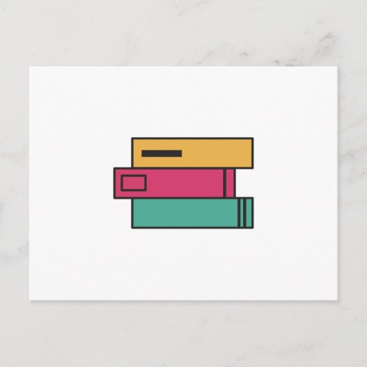 大量の本 ポストカード (正面)