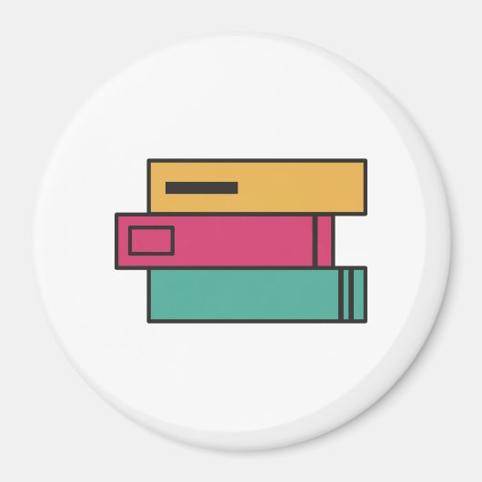 大量の本 マグネット (正面)