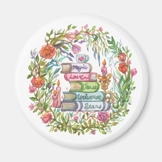 大量の本 マグネット (正面)