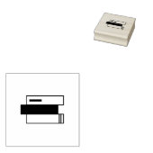 大量の本 ラバースタンプ (押印)