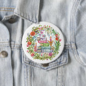 大量の本 缶バッジ (インサイチュ)