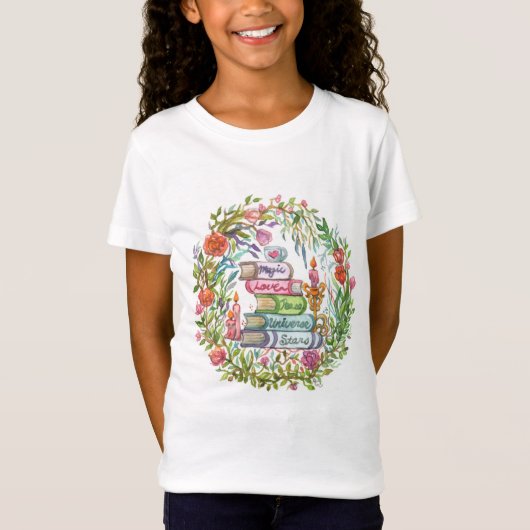 大量の本 Tシャツ (正面)