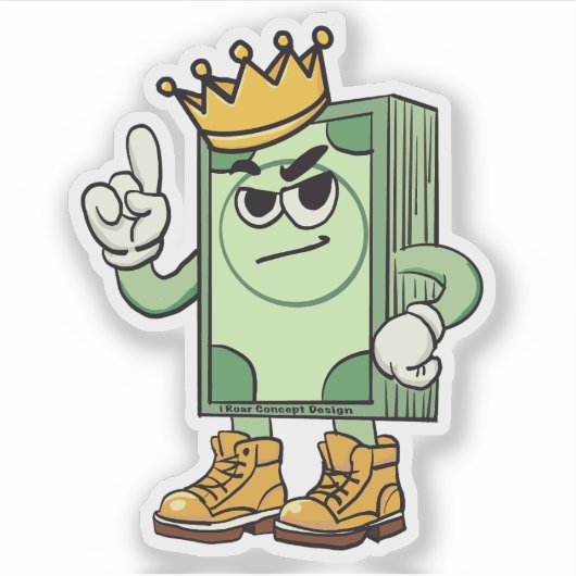 大量の現金 シール (正面)