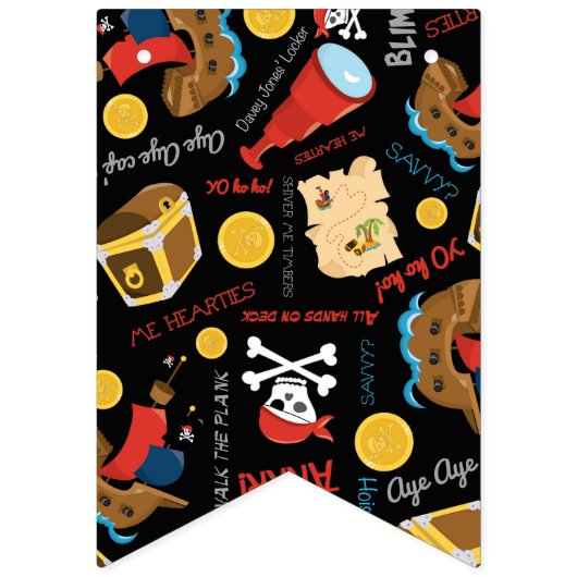 大量の財宝パーティーの束ね旗 バンティングフラッグ (第2の旗)