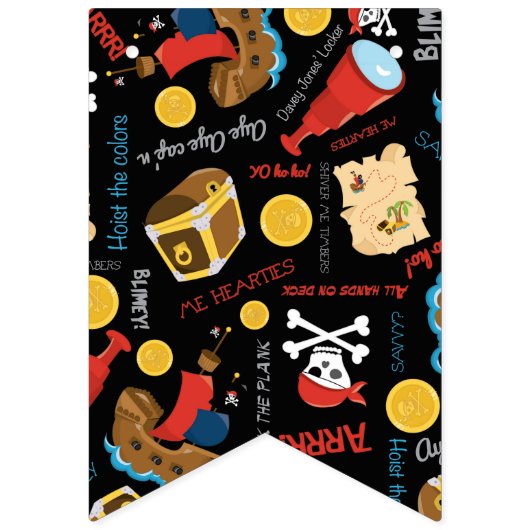 大量の財宝パーティーの束ね旗 バンティングフラッグ (第3の旗)