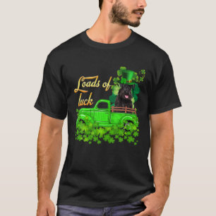 大量の運トラックシュナウザーセントパトリックの日 Tシャツ