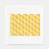 大量の金ゴールド スタンダードランチョンナプキン (正面)