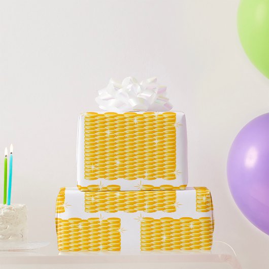 大量の金ゴールド ラッピングペーパー