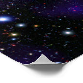 大量の銀河系 ポスター (角)