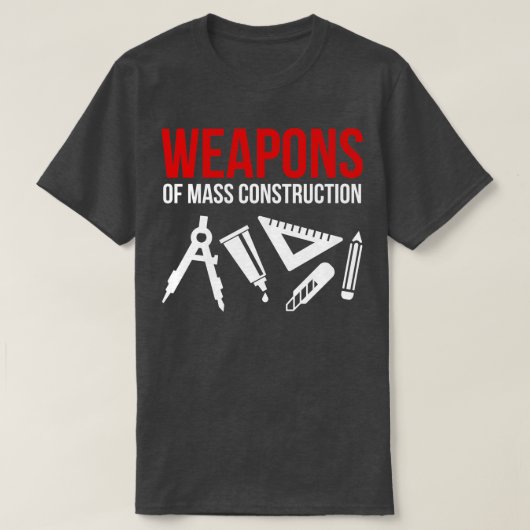 大量兵器建築1 Tシャツ (デザイン正面)