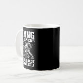 大量出血かベンの時のみ泣いている コーヒーマグカップ (正面左)