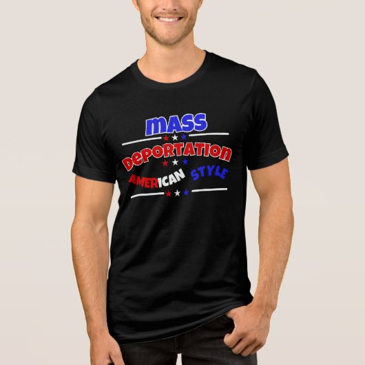 大量国外追放:アメリカスタイル トライブレンドTシャツ (正面)