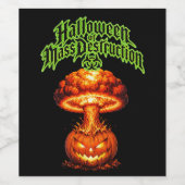大量破壊のハロウィン 核ジャックオランタン ワインラベル (シングルラベル)