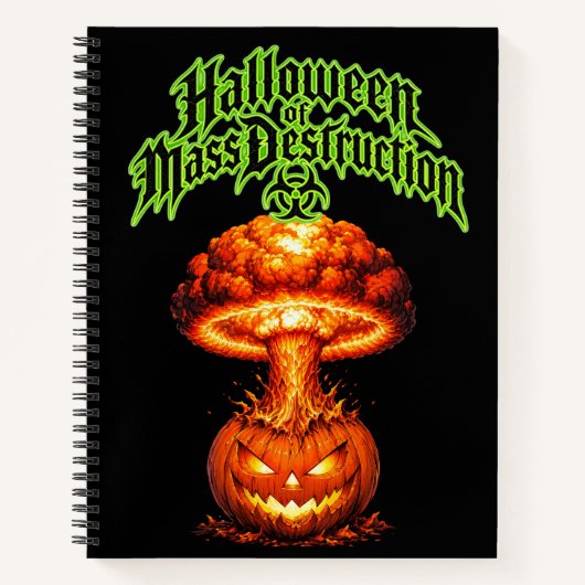 大量破壊ハロウィン 核ジャックオランタン ノートブック (正面)