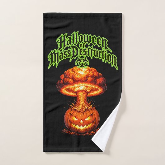 大量破壊ハロウィン 核ジャックオランタン バスタオルセット (ハンドタオル)
