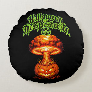 大量破壊ハロウィン 核ジャックオランタン ラウンドクッション