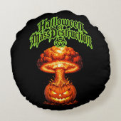 大量破壊ハロウィン 核ジャックオランタン ラウンドクッション (裏面)