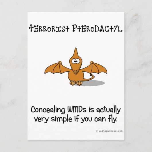 大量破壊兵器を隠すことは懸命ではない ポストカード (正面)